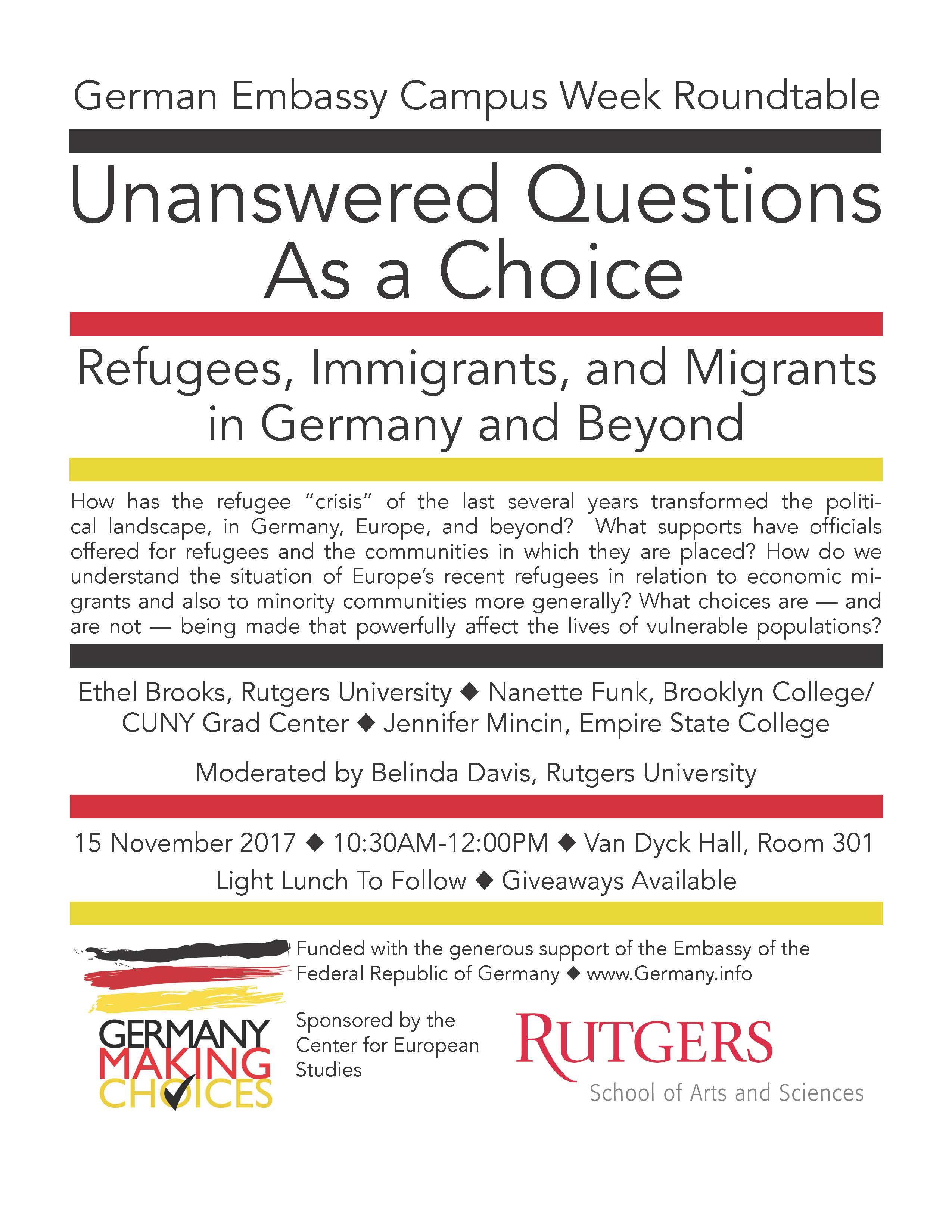German Embassy Campus Week Panel 11-15-17